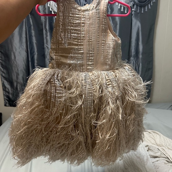 Elegant Feathered Kids Costume Dress - Picture 1 of 6